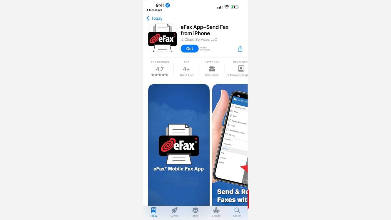 screenshot-efax-ios-app