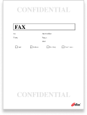 fax cover sheet confidential graphic