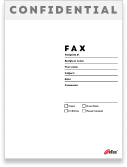 fax cover sheet private graphic